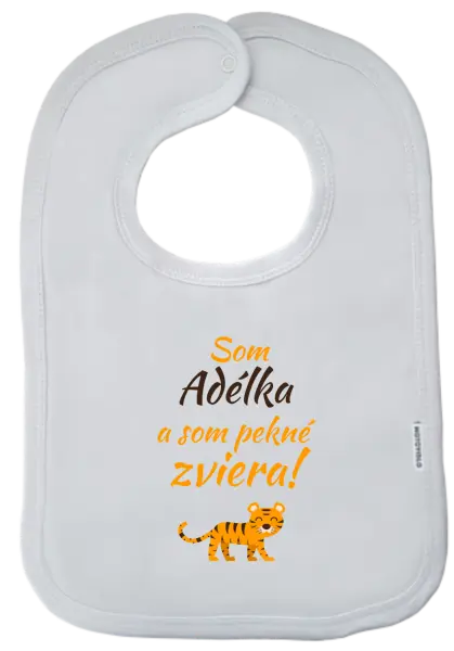 Detský podbradník Som meno a som pekné zviera! Tiger