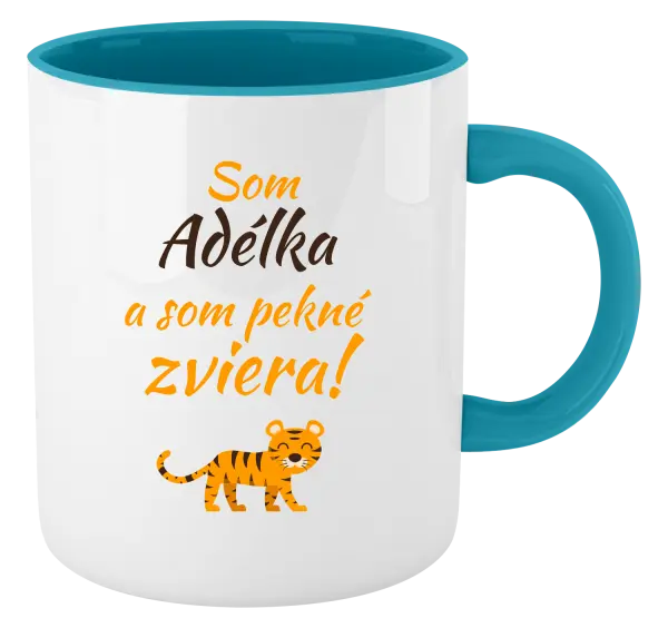 Hrnček  Som meno a som pekné zviera! Tiger