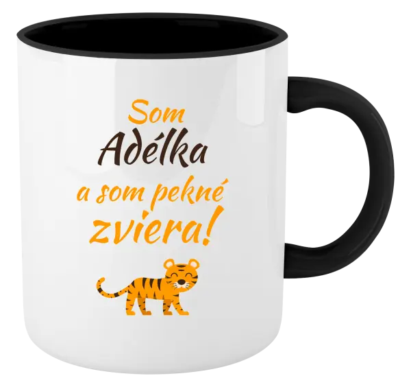 Hrnček  Som meno a som pekné zviera! Tiger