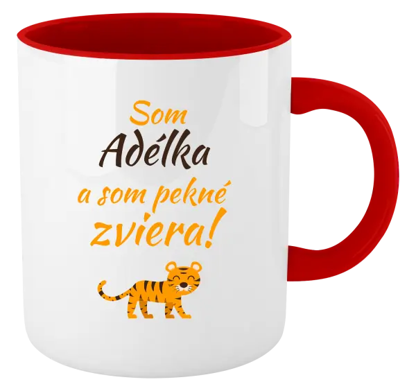 Hrnček  Som meno a som pekné zviera! Tiger