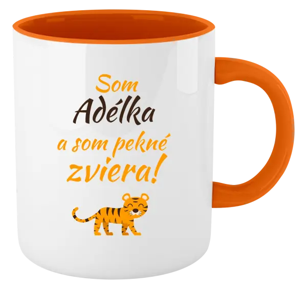 Hrnček  Som meno a som pekné zviera! Tiger