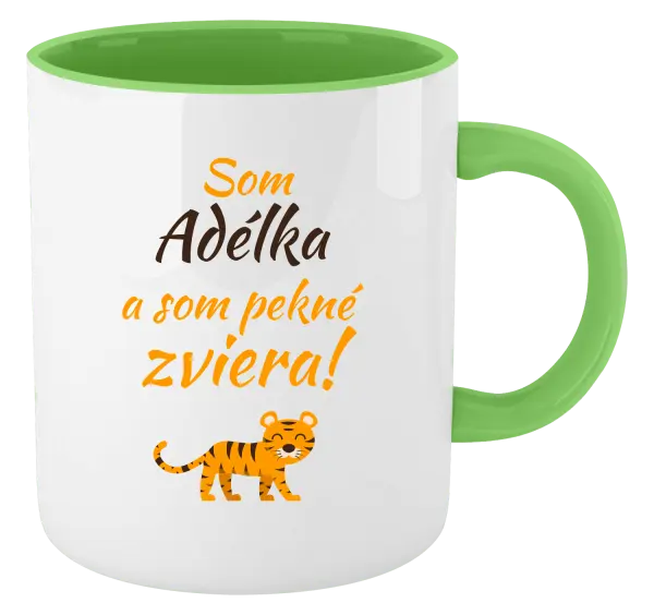 Hrnček  Som meno a som pekné zviera! Tiger