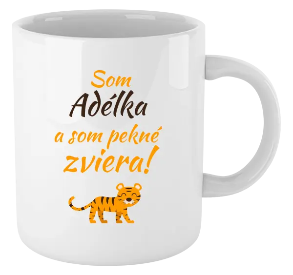 Hrnček Som meno a som pekné zviera! Tiger