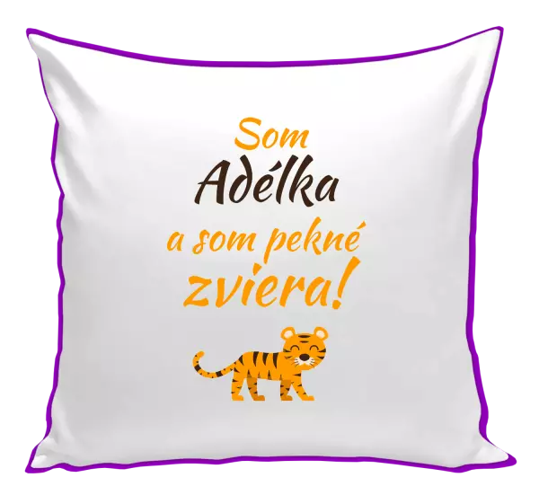 Vankúš Som meno a som pekné zviera! Tiger