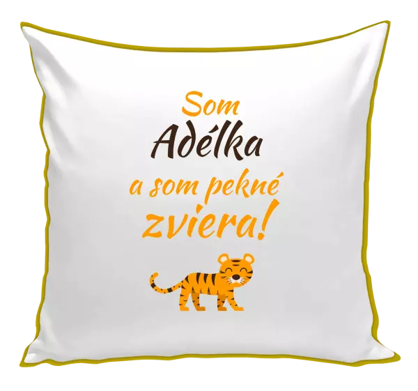 Vankúš Som meno a som pekné zviera! Tiger