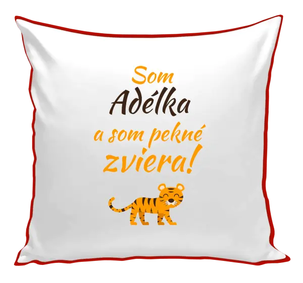 Vankúš Som meno a som pekné zviera! Tiger