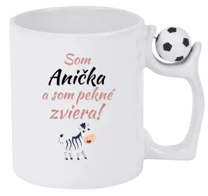 Hrnček Som meno a som pekné zviera! Zebra