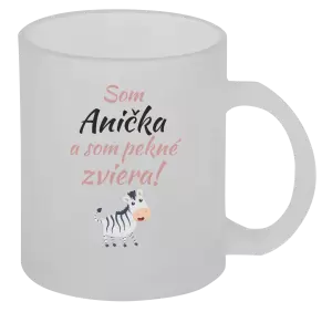 Hrnček Som meno a som pekné zviera! Zebra