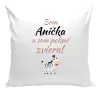 Vankúš Som meno a som pekné zviera! Zebra