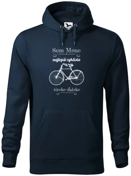 Pánska mikina Som najlepší cyklista široko-ďaleko