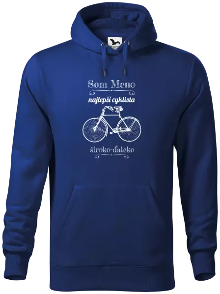 Pánska mikina Som najlepší cyklista široko-ďaleko