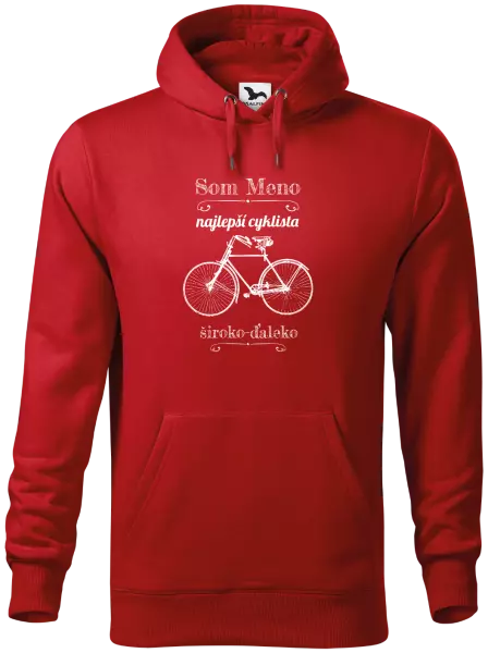 Pánska mikina Som najlepší cyklista široko-ďaleko