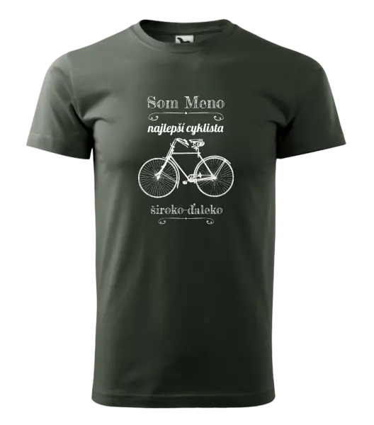Pánske tričko Som najlepší cyklista široko-ďaleko