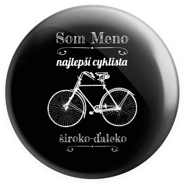 Placka Som najlepší cyklista široko-ďaleko