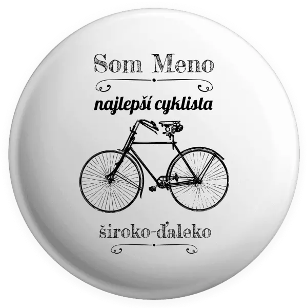 Placka Som najlepší cyklista široko-ďaleko
