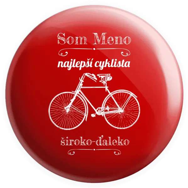 Placka Som najlepší cyklista široko-ďaleko