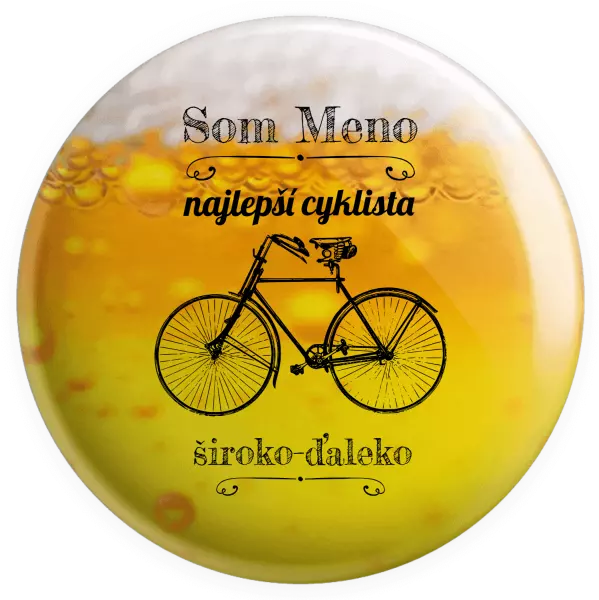 Placka Som najlepší cyklista široko-ďaleko