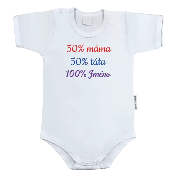 Dětské body 50% máma + 50% táta = 100% jméno