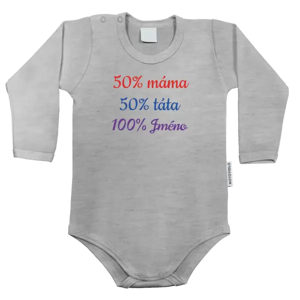 Dětské body 50% máma + 50% táta = 100% jméno