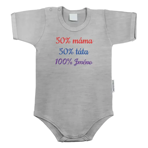 Dětské body 50% máma + 50% táta = 100% jméno