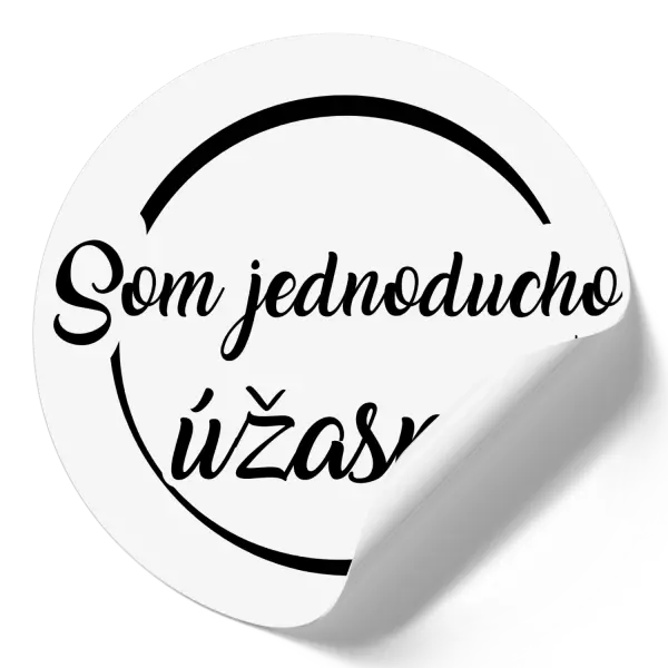 Samolepka Som jednoducho úžasná!