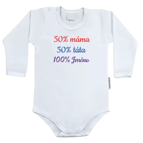 Dětské body 50% máma + 50% táta = 100% jméno