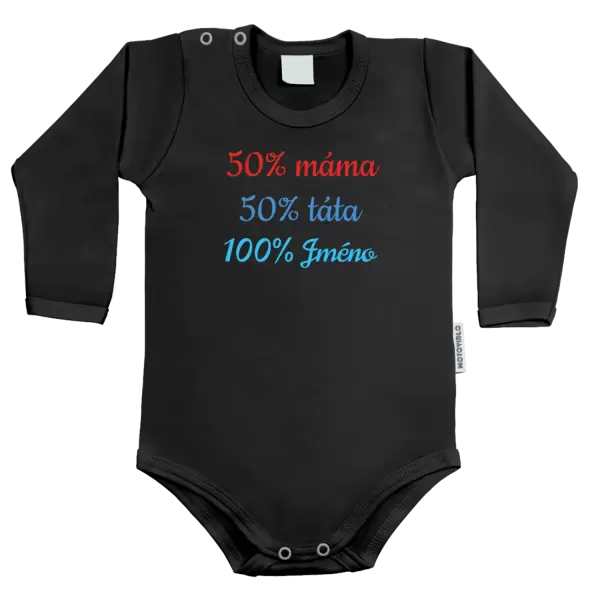 Dětské body 50% máma + 50% táta = 100% jméno