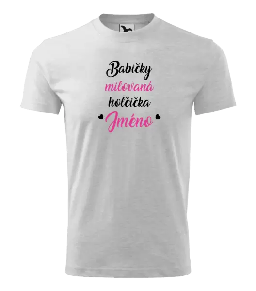 Dětské tričko Babičky milovaná holčička se jménem