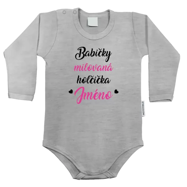 Dětské body Babičky milovaná holčička se jménem