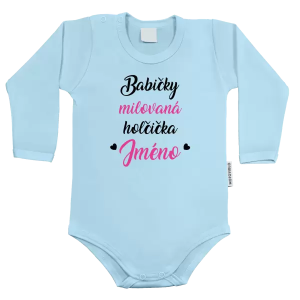 Dětské body Babičky milovaná holčička se jménem