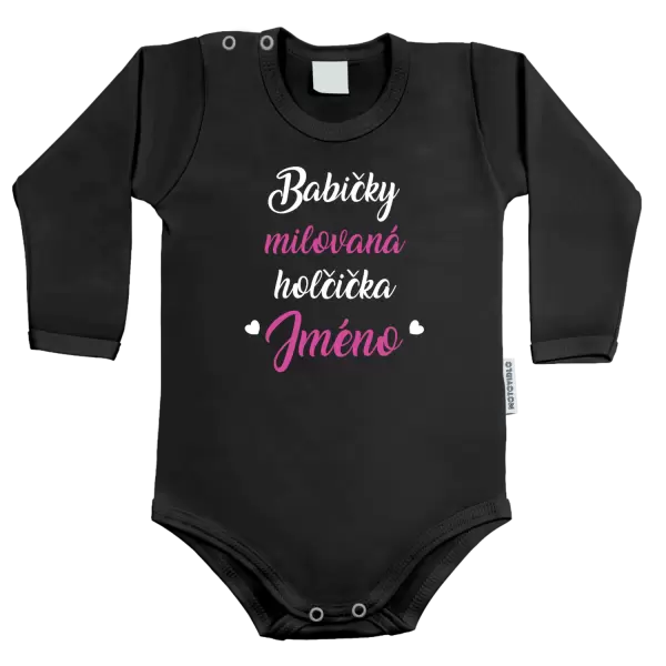 Dětské body Babičky milovaná holčička se jménem