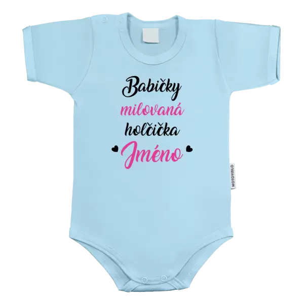 Dětské body Babičky milovaná holčička se jménem