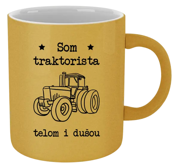 Hrnček metalický Som traktorista telom i dušou