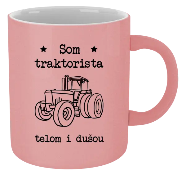 Hrnček metalický Som traktorista telom i dušou