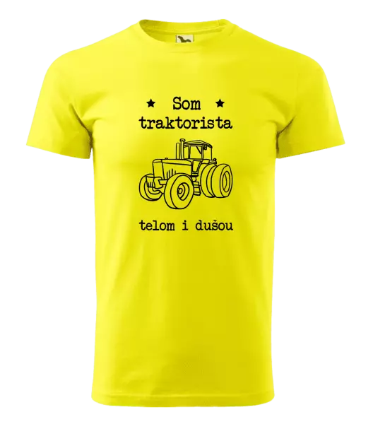 Pánske tričko Som traktorista telom i dušou