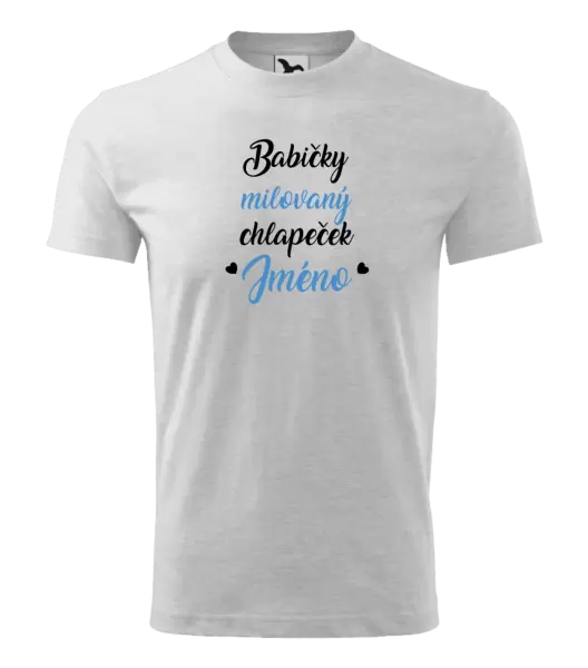 Dětské tričko Babičky milovaný chlapeček se jménem