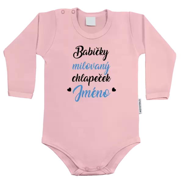 Dětské body Babičky milovaný chlapeček se jménem