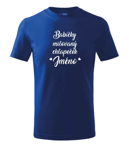 Dětské tričko Babičky milovaný chlapeček se jménem