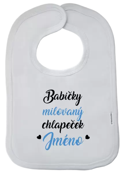 Dětský bryndák Babičky milovaný chlapeček se jménem