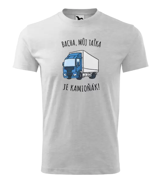 Dětské tričko Bacha, můj taťka je kamioňák!
