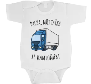 Dětské body Bacha, můj taťka je kamioňák!
