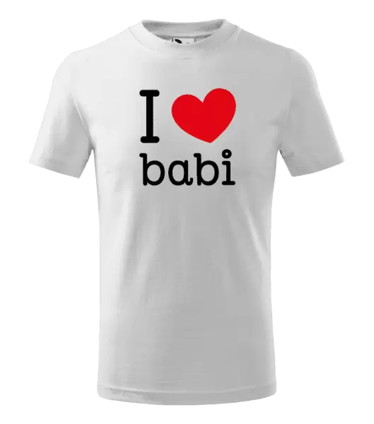 Dětské tričko I love babi