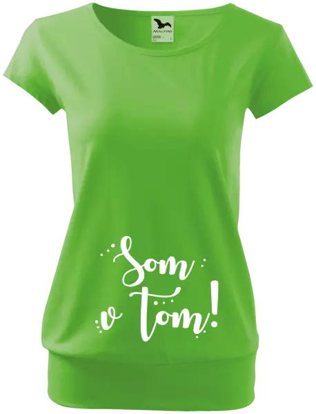 Tehotenské tričko Som v tom!