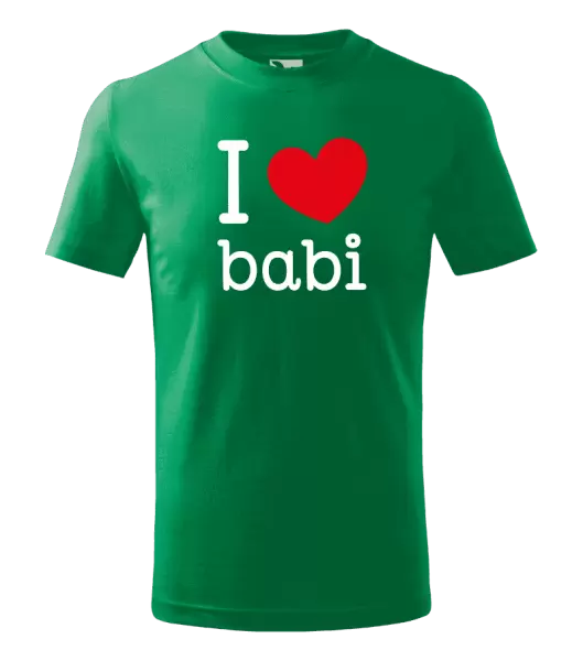 Dětské tričko I love babi