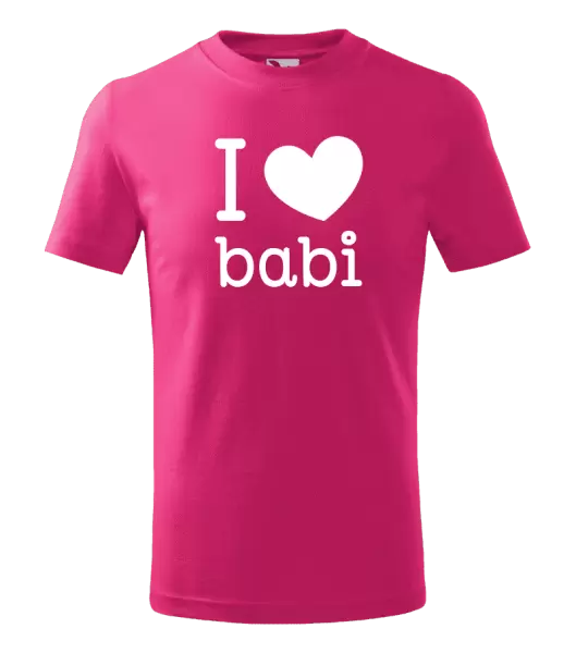 Dětské tričko I love babi