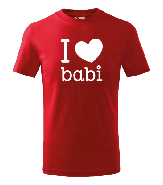 Dětské tričko I love babi