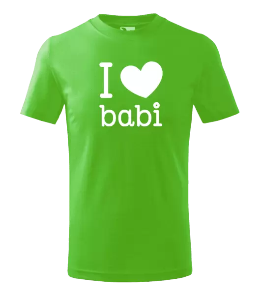 Dětské tričko I love babi