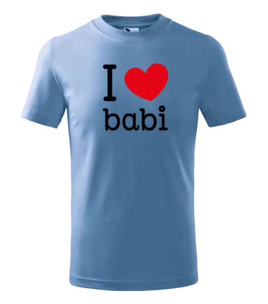 Dětské tričko I love babi