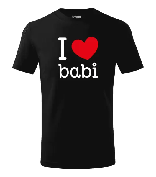 Dětské tričko I love babi