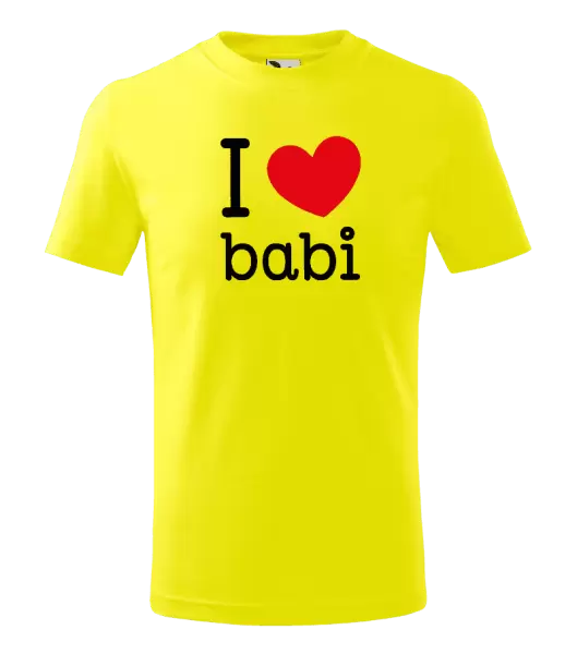 Dětské tričko I love babi